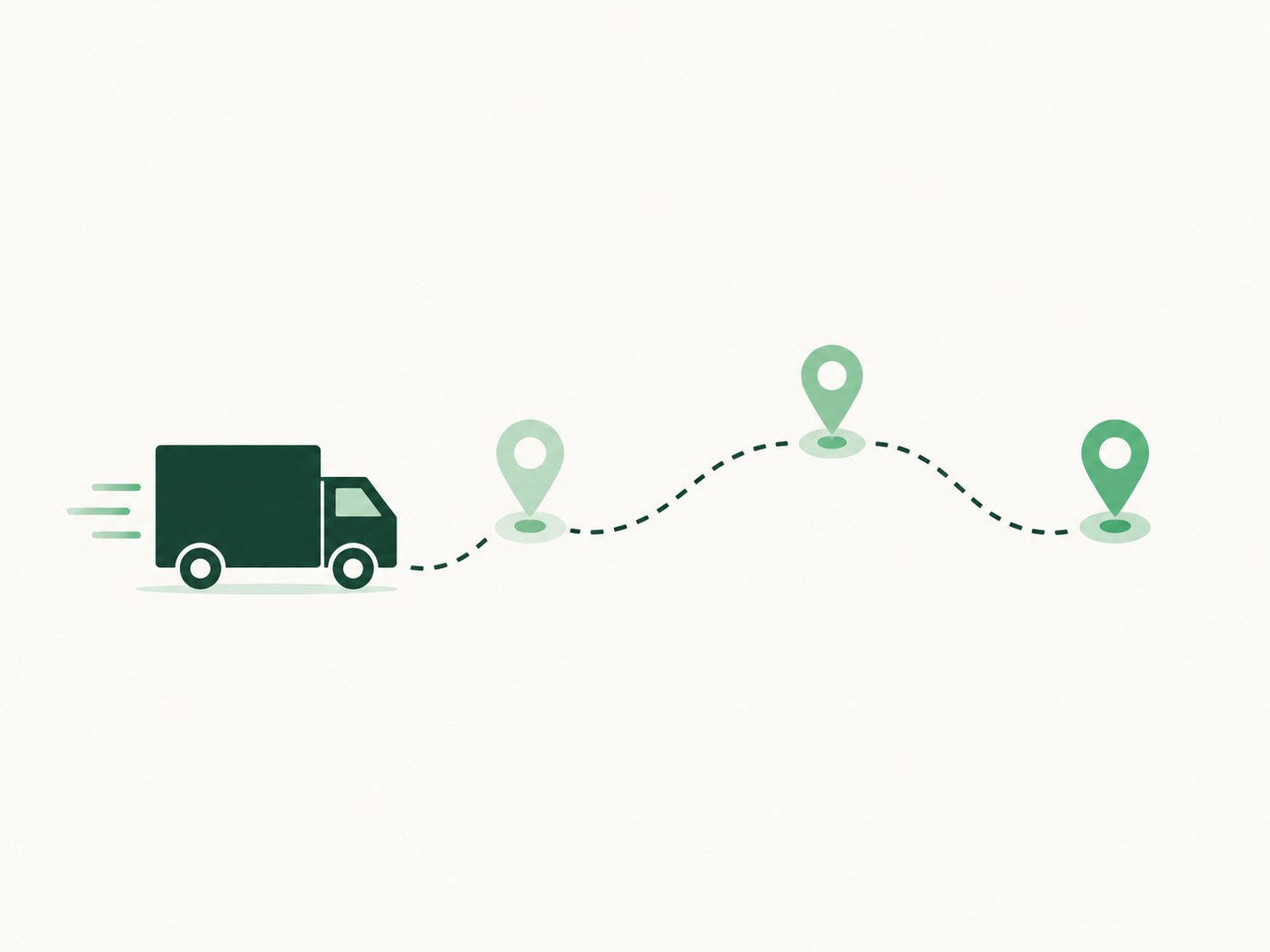 Illustration of real-time order tracking milestones from placed to delivered