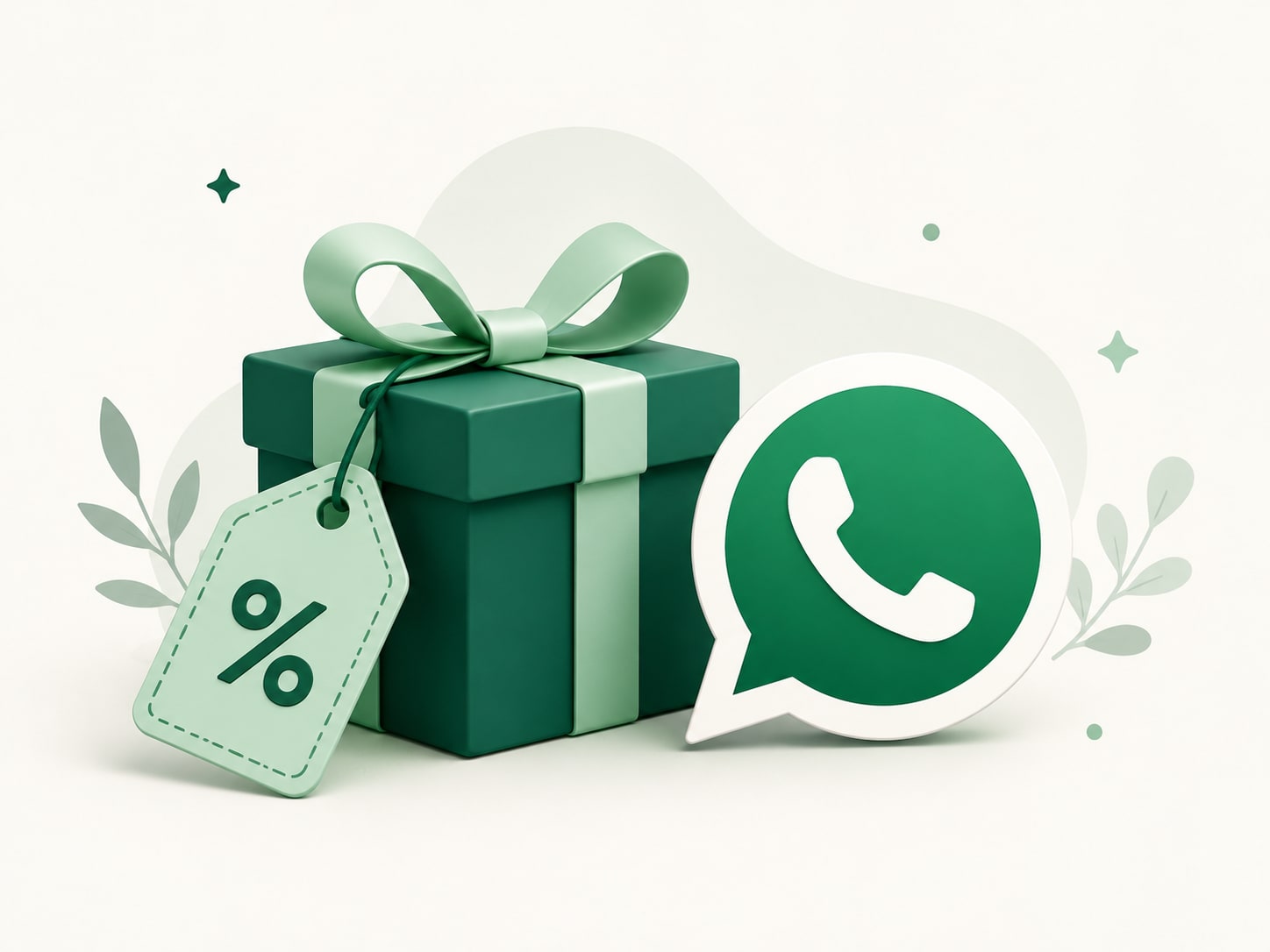 Illustration of a personalised WhatsApp offer for returning hotel guests