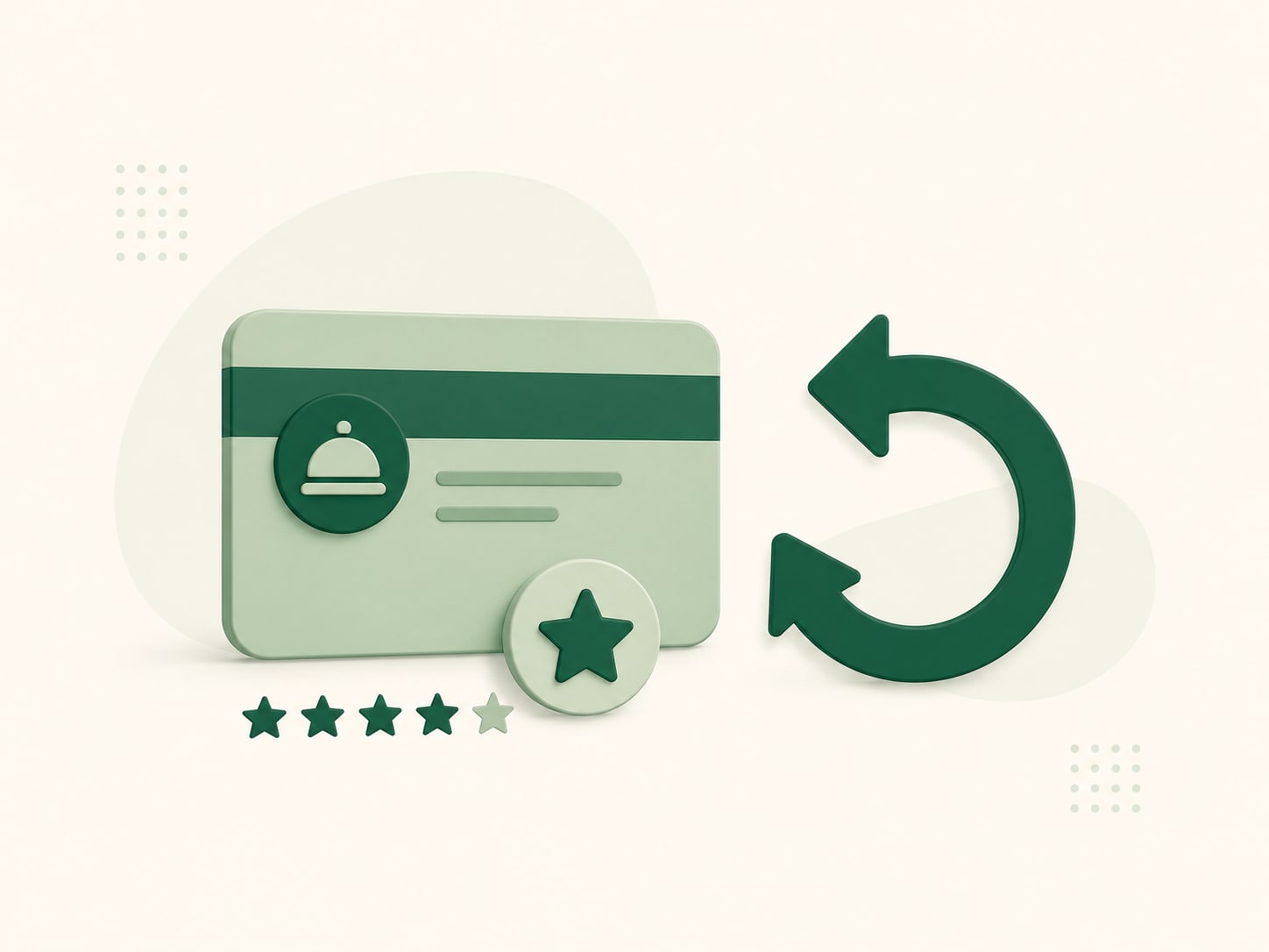 Illustration of a loyalty reward for a returning hotel guest