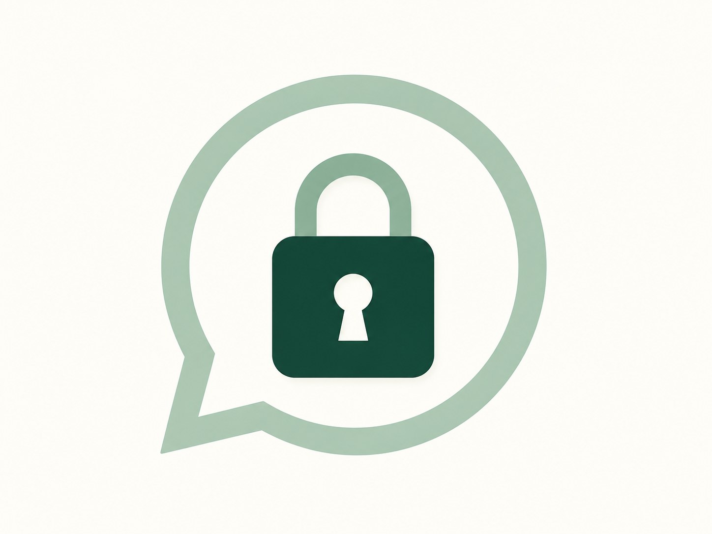Illustration of end-to-end encrypted WhatsApp messaging for real estate clients