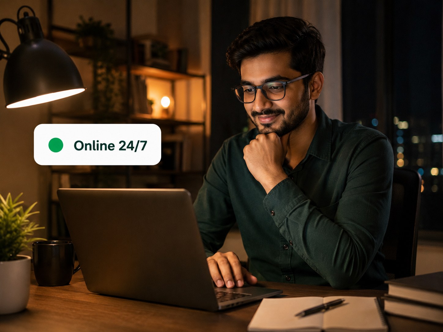 Real estate professional providing round-the-clock WhatsApp support